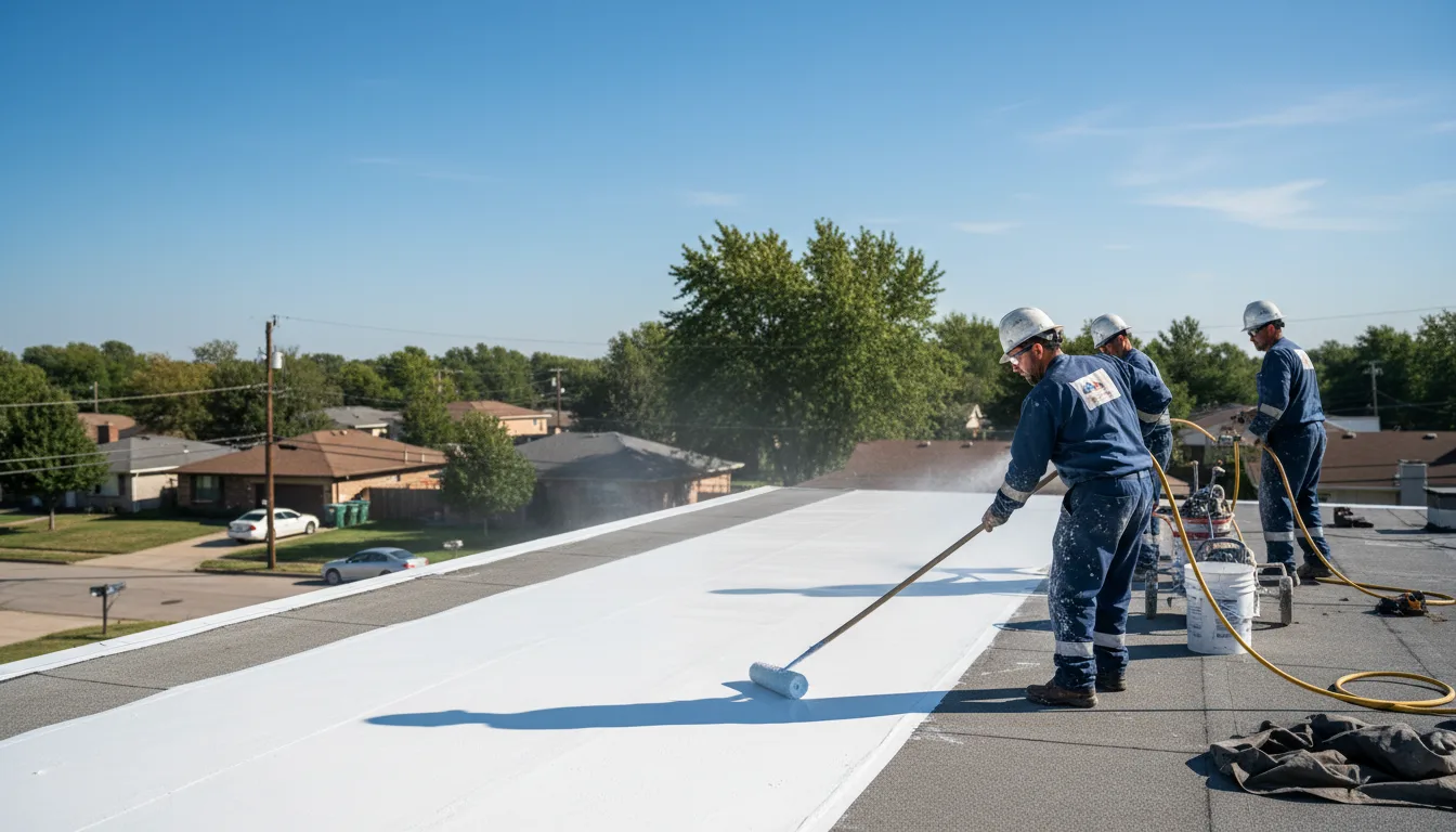 Commercial roof coating in Sandyville, OH near me